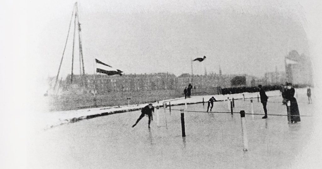 actiefoto jaap eden binnenbaan 1893 WK Amsterdam